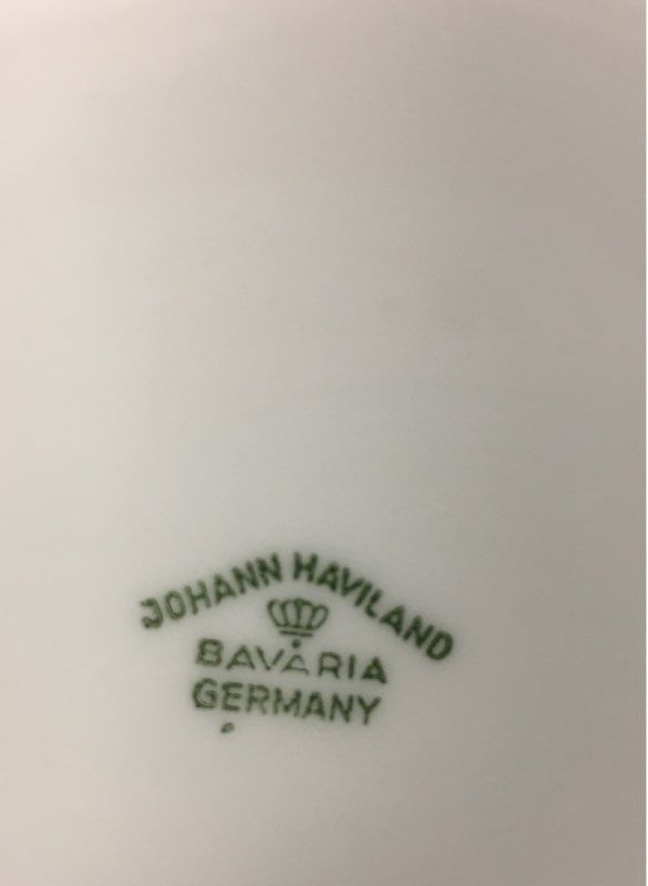 Johann Haviland Blue Garland Covered Vegetable Bowl Bavaria Germany Porcelain