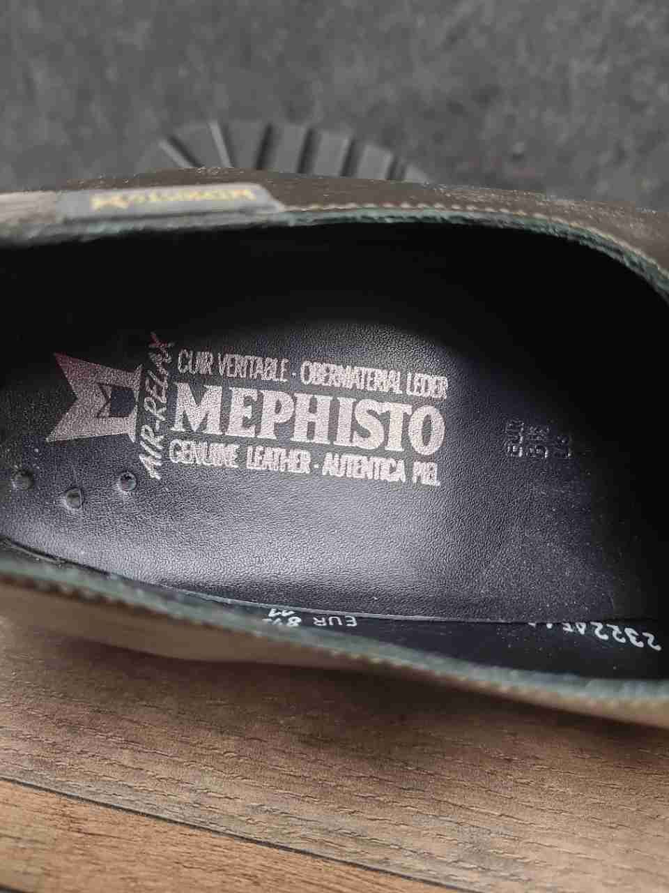 Mephisto Metallic Bronze Leather Platform Penny Loafers Women's Size 10 EUR 8.5