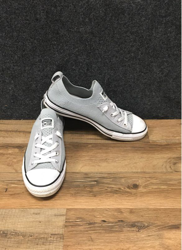 Converse Chuck Taylor All Star Shoreline Knit Grey Low Top Slip On Size 9.5
