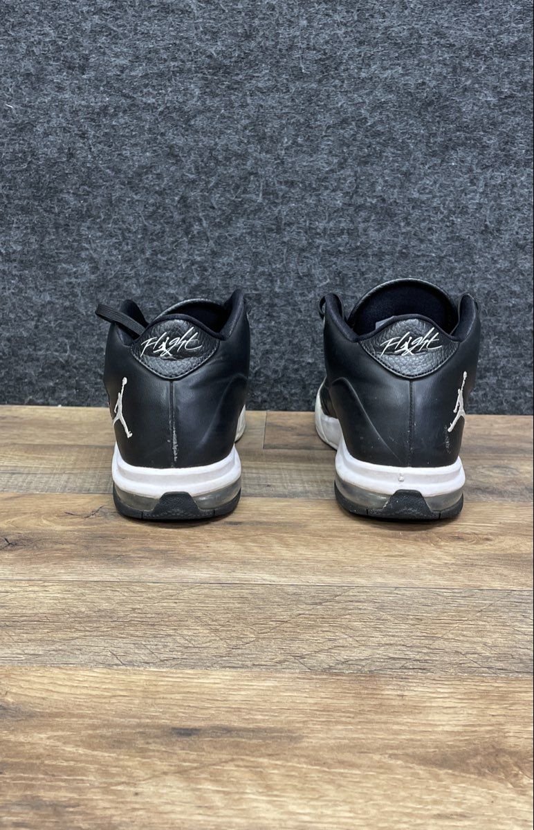 Nike Air Jordan Flight Origin Black White Leather Sneakers Youth Size 6Y