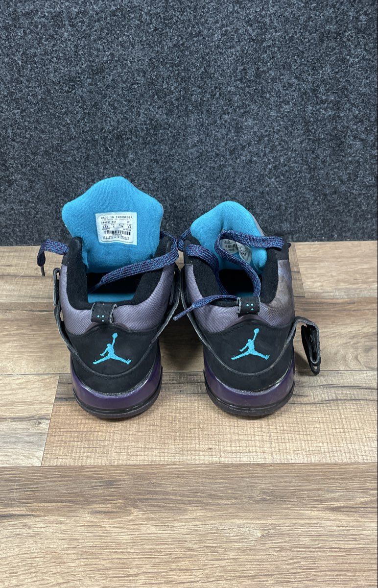 Nike Air Jordan Flight 45 High Black Aqua Grape Youth Sneakers Size 5.5Y