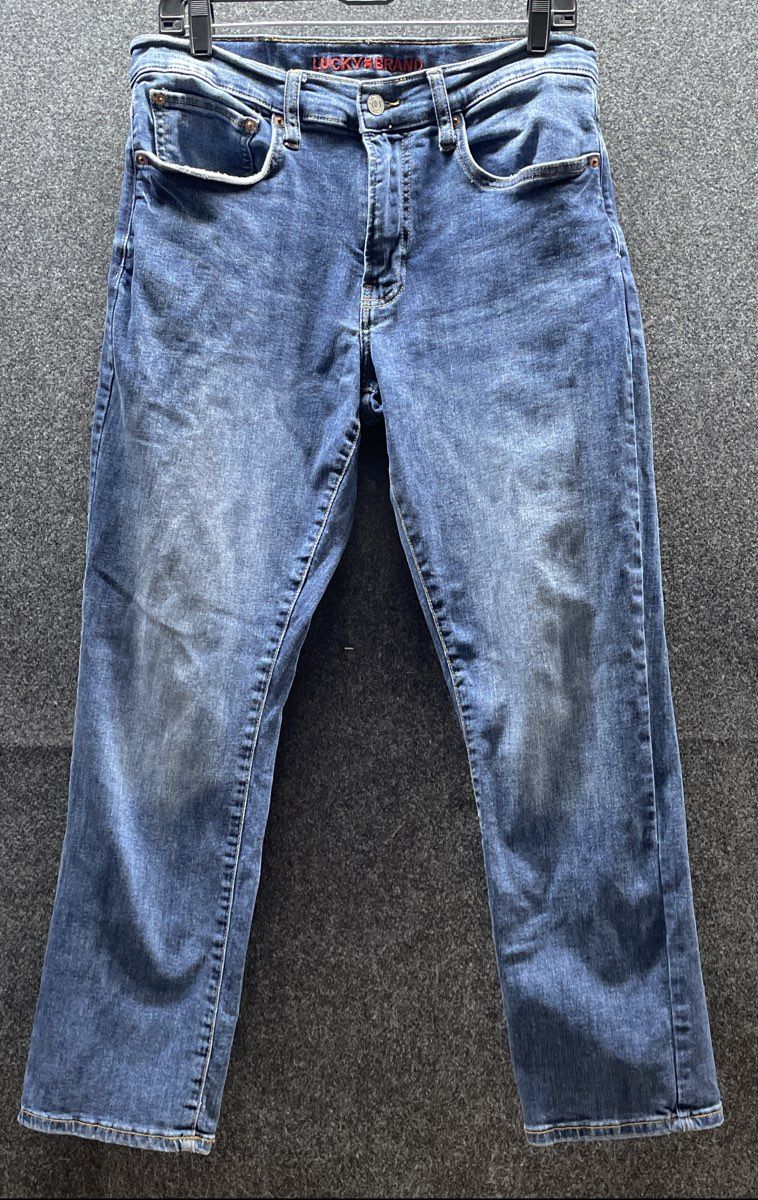 Lucky Brand Women's 223 Straight Leg Blue Jeans Medium Wash Sz 32x30