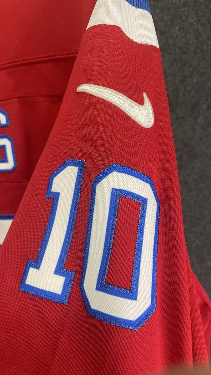 Nike Men's New England Patriots Mac Jones #10 Jersey Red NFL On Field Sz XL