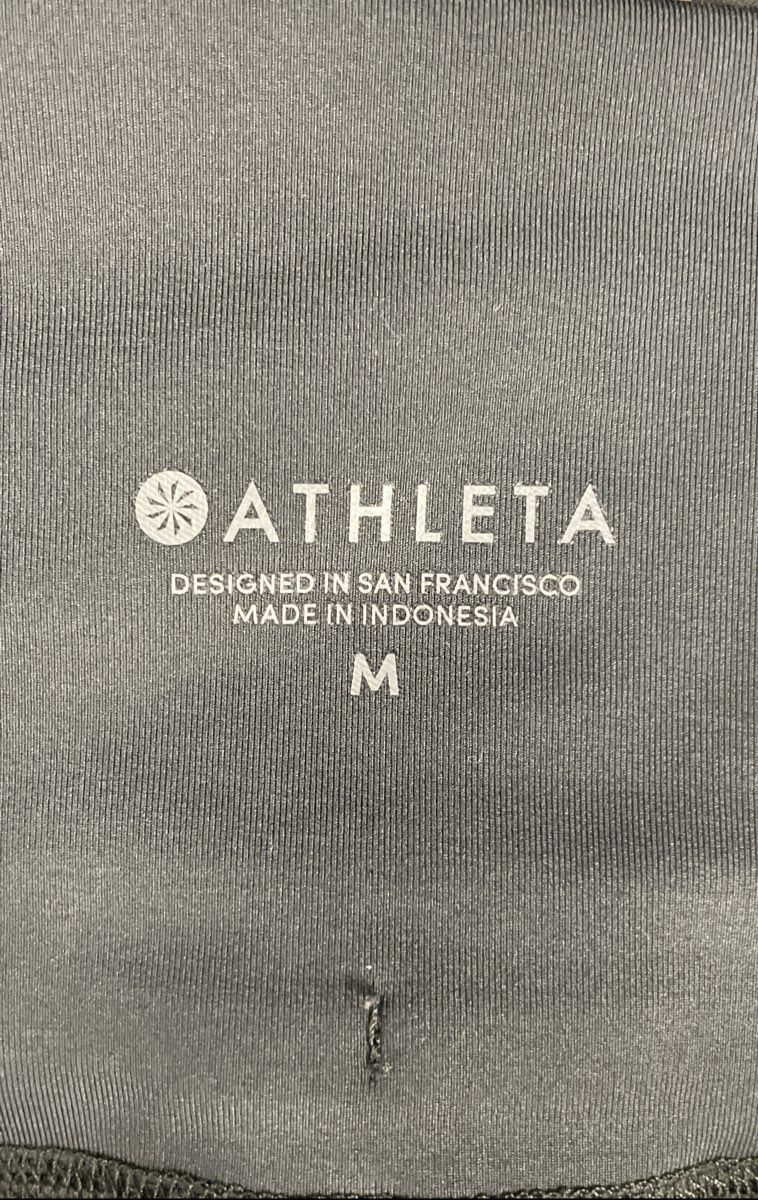 Athleta Women's Gray Cabo Jogger High Rise Ruffle Waist Smocked Cuff Pants Sz M