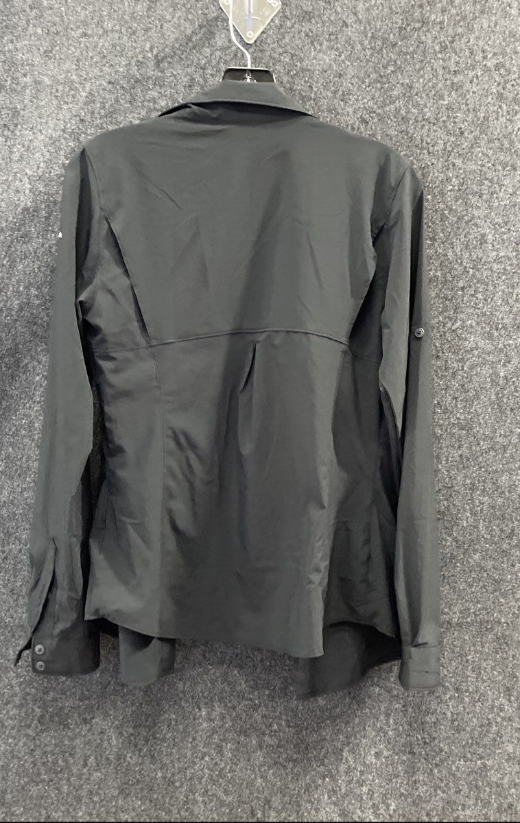 Columbia Men's Black LS Omni-Shade Sun Protection Button Up Hiking Shirt Sz S