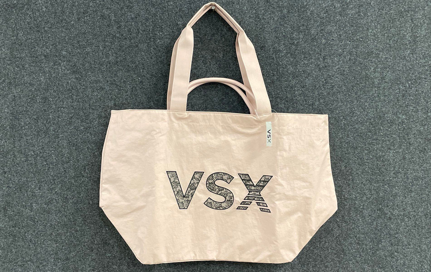 Victoria's Secret Pink VSX Lace Logo Large Tote Bag NWT Zip Top Shoulder Bag