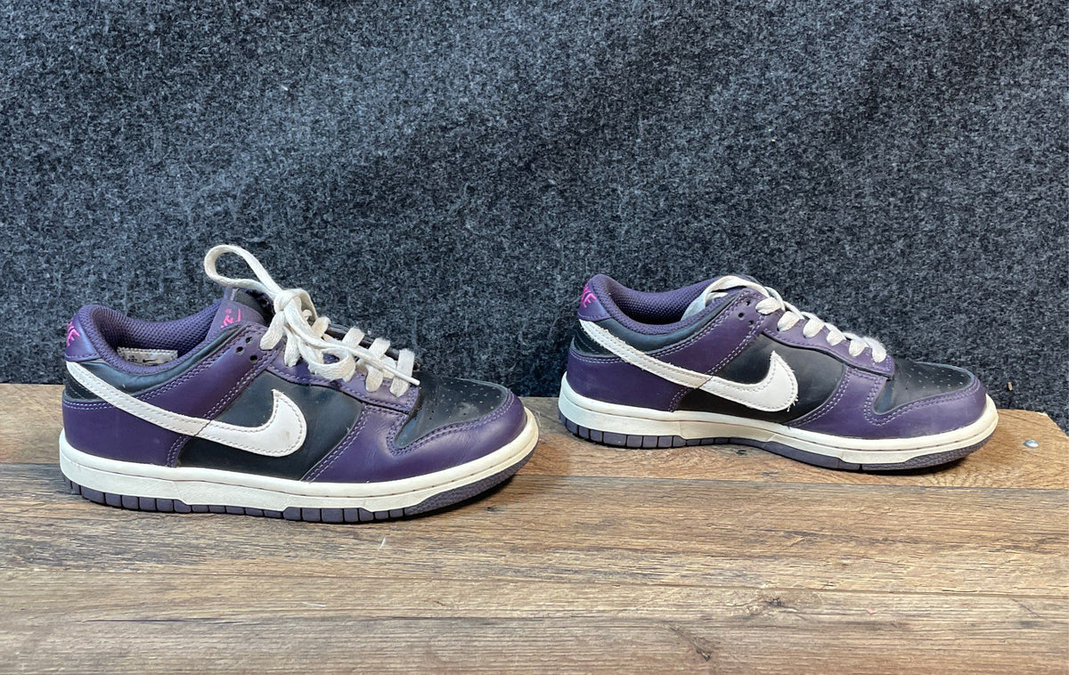 Nike Dunk Low Cave Purple Black Pink GS Sneakers Size 4.5Y