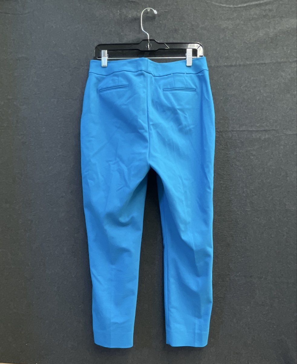 Calvin Klein Women's Blue Single Button Blazer Tapered Pant Suit Set Sz 8