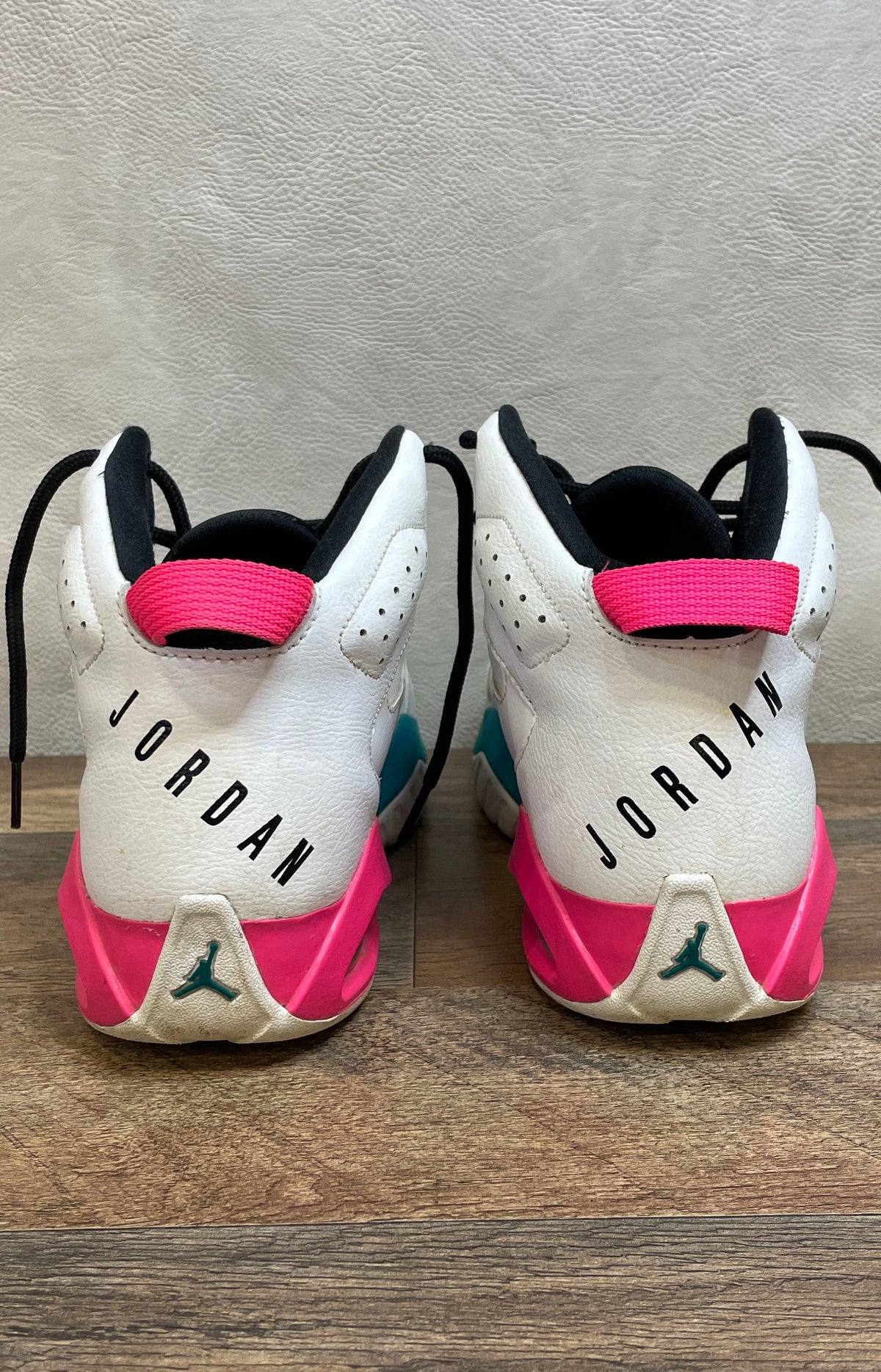 Jordan Lift Off South Beach White Pink Green Basketball Shoes Size 8