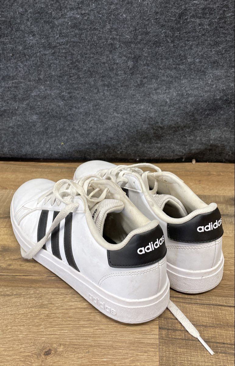 Adidas Grand Court 2.0 White Core Black Lifestyle Sneakers Size 6