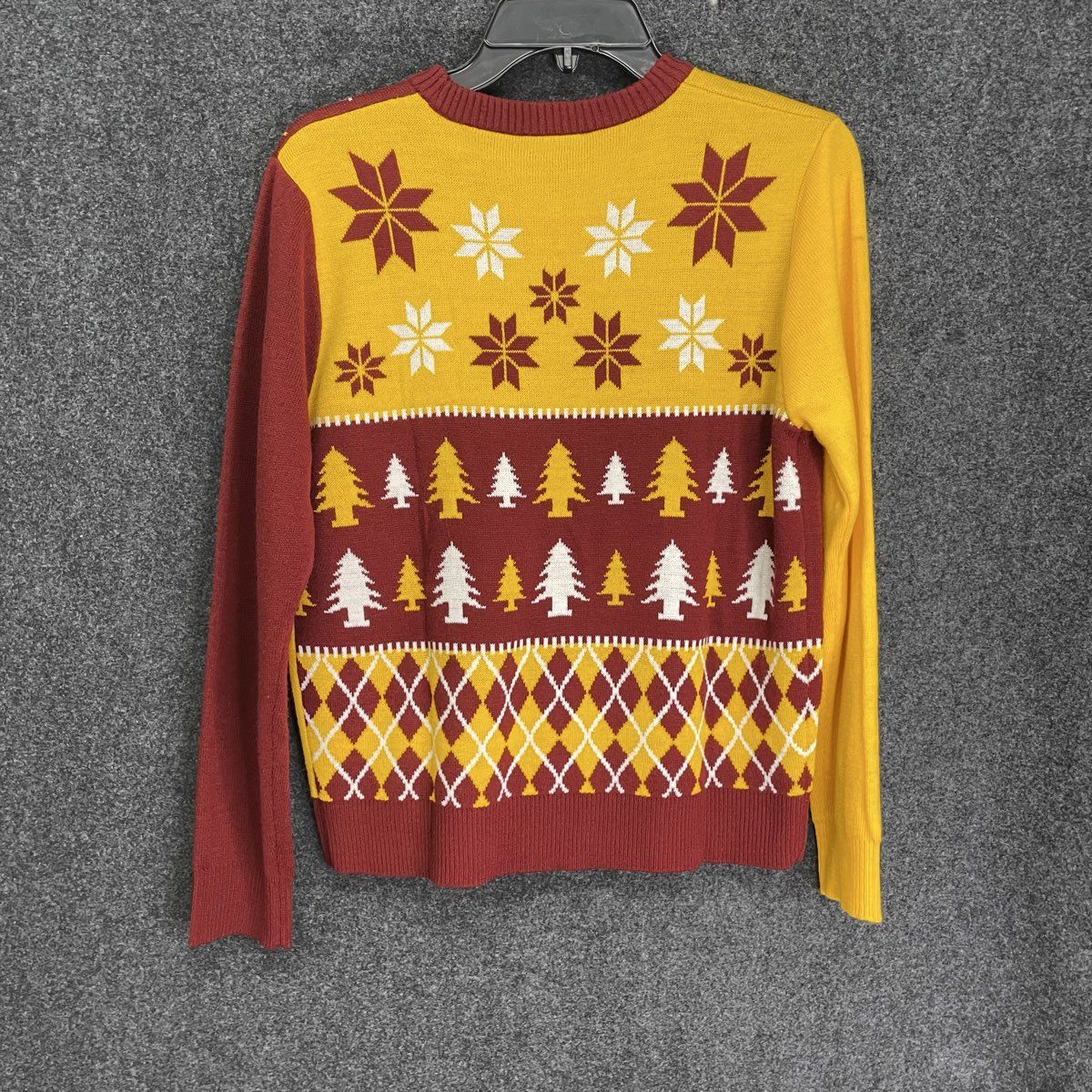Washington Redskins NFL Busy Block Ugly Christmas Sweater Youth Sz XL