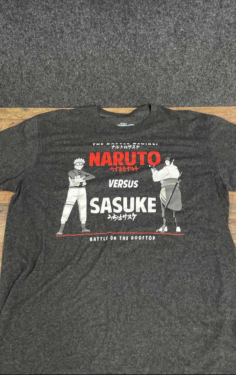 Naruto Shippuden Men's Graphic T-Shirt Lot Primitive Ripple Junction Sasuke L
