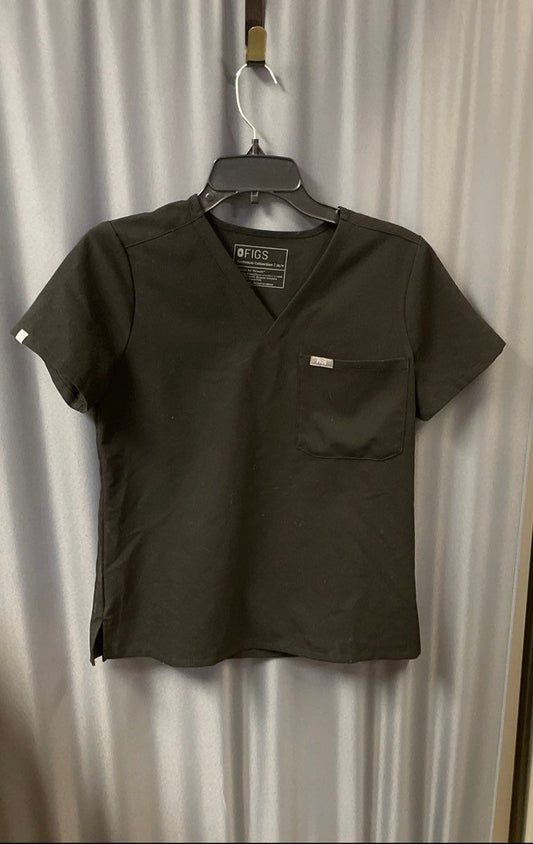 Figs Women's Catarina One-Pocket Scrub Top Black Size XS