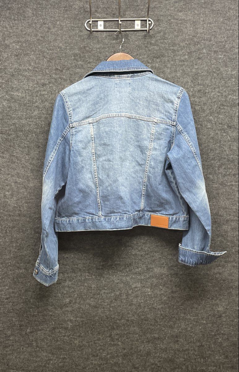 Free Assembly Girls Blue Denim Trucker Jacket Medium Wash NWT Size L 12-14