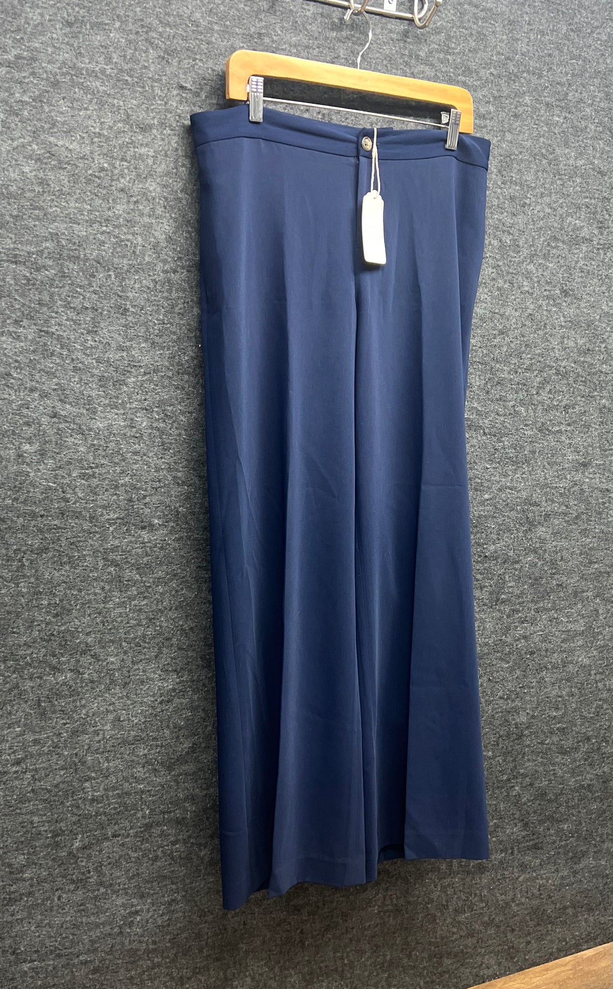 Lauren Ralph Lauren Women's Navy Petite Straight Leg Flat Front Pants Sz 10P