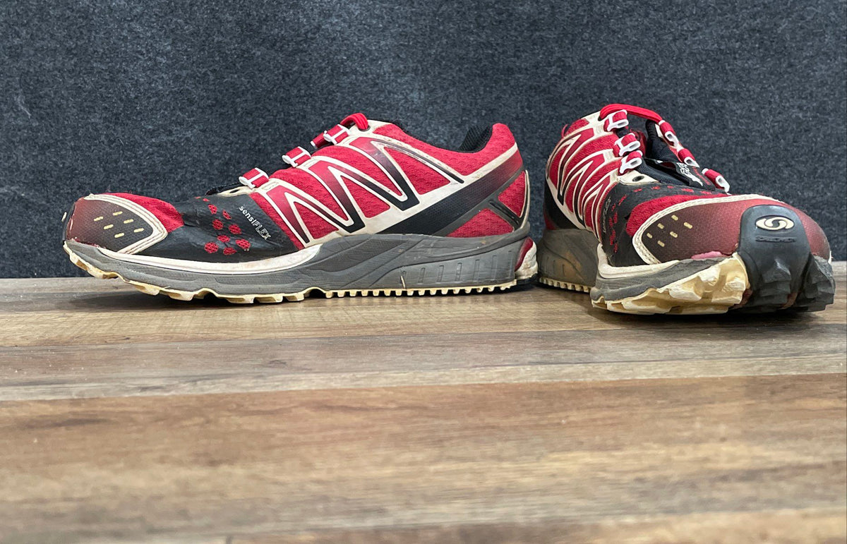 Salomon XR Crossmax 1 Guidance Red Black Trail Running Shoes Men's Size 8.5