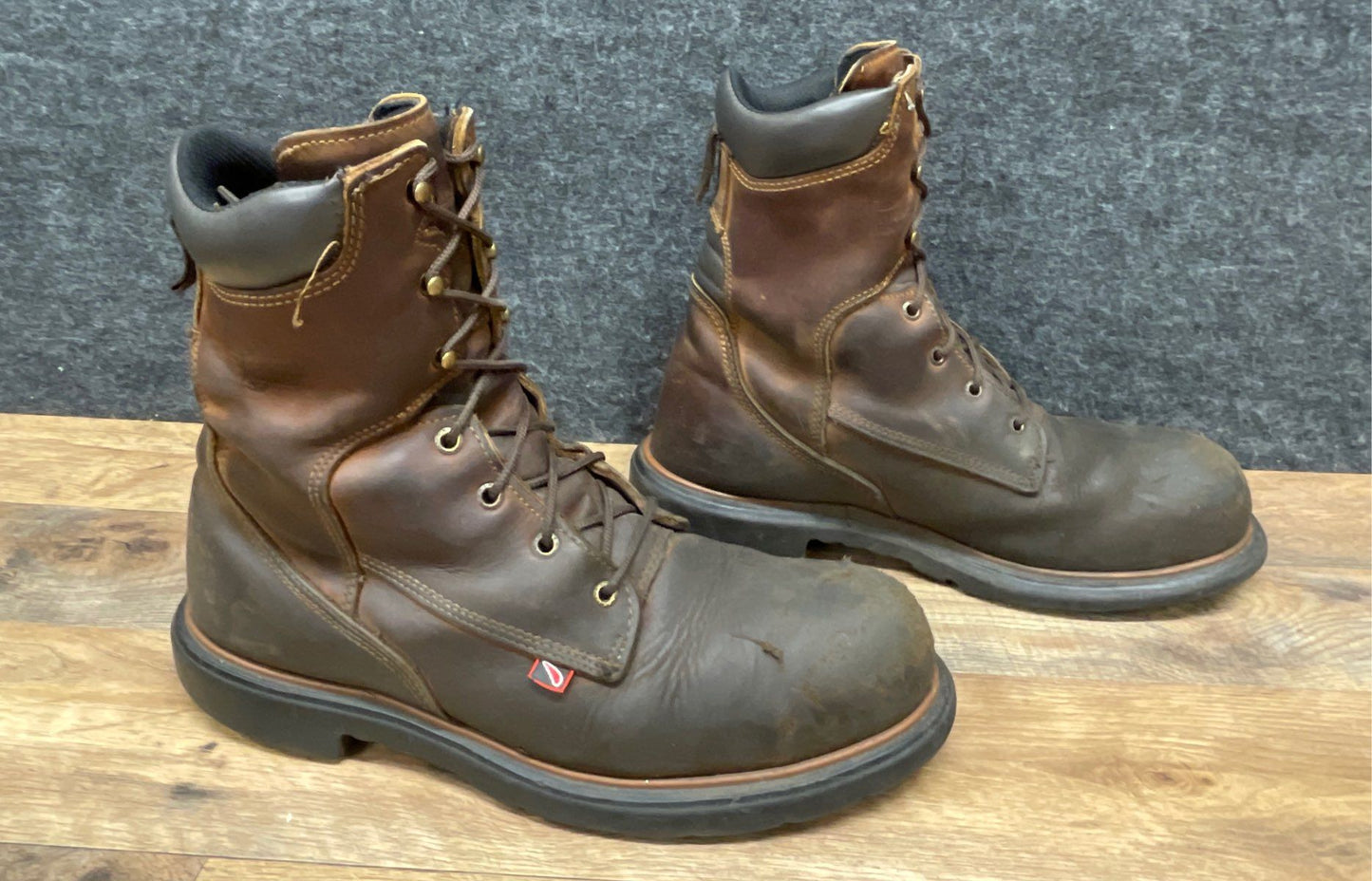 Red Wing DynaForce 4200 Waterproof Steel Toe Brown Leather Work Boots Size 11