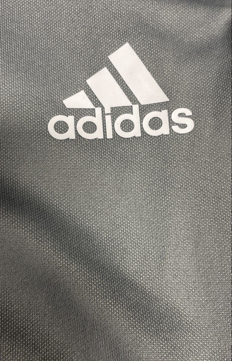 Adidas Youth Aeroready Track Pants Gray White 3-Stripe Training Joggers Sz L
