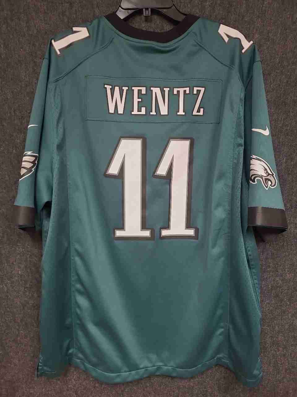 Nike Men's Philadelphia Eagles Carson Wentz #11 NFL On Field Jersey Green Sz XXL