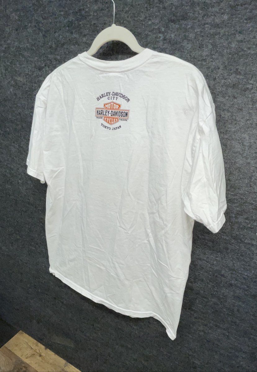 Harley-Davidson Built For Speed Pinup Graphic Tokyo Japan T-Shirt 2012 Sz L