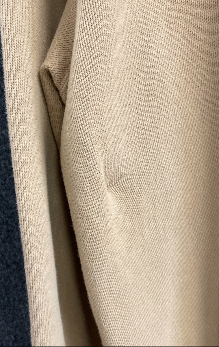 Saddlebred Men's Tan Cotton Ribbed Quarter 1/4 Zip Pullover Sweater XL