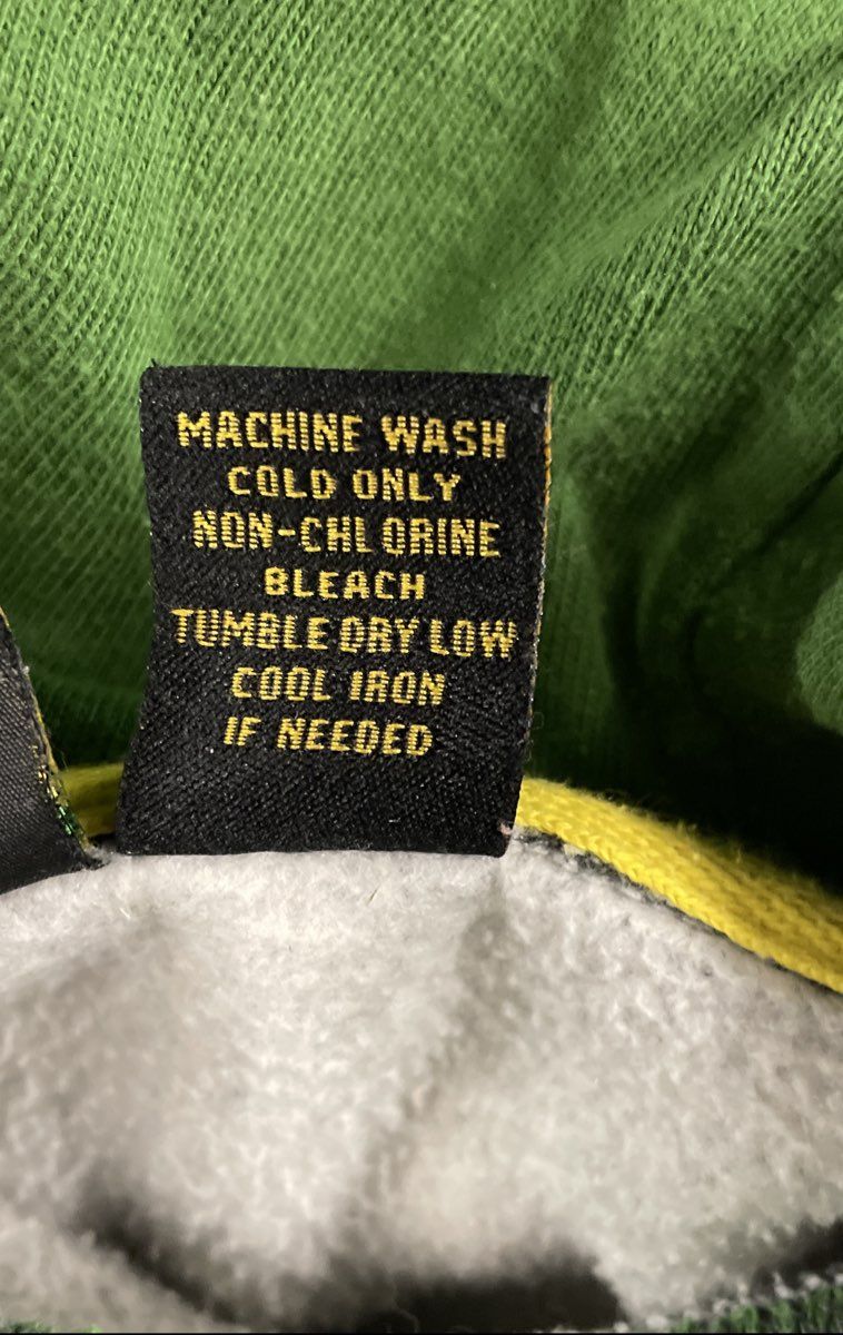 John Deere Men's Gray Pullover Hoodie Farm Supply Graphic Fleece Sz XXL