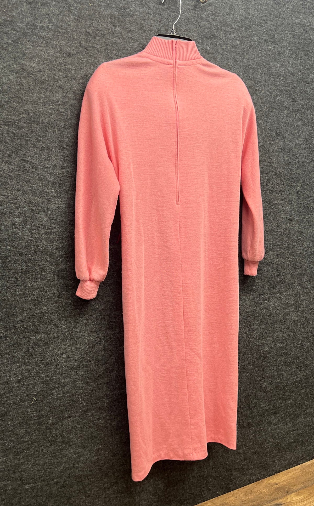 Henry Lee Women's Vintage 80s Pink Mock Neck Maxi Dress Petites Size 10