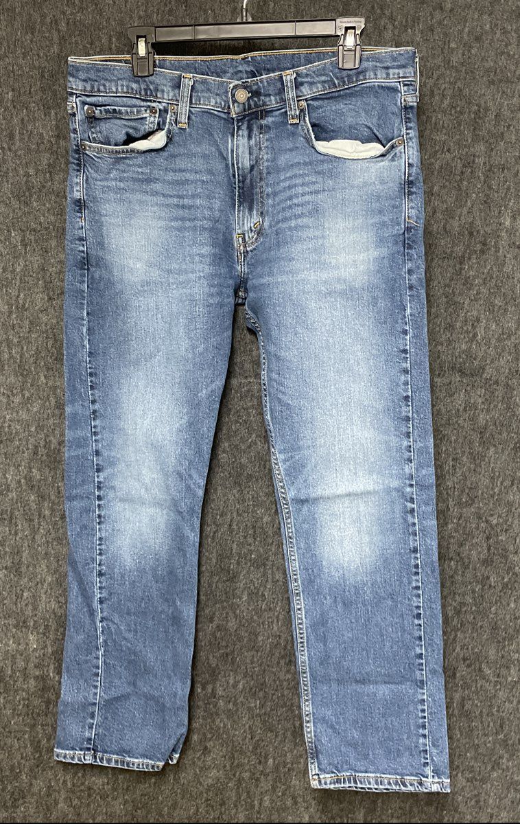 Levi's Men's 513 Slim Straight Jeans Medium Wash Blue Sz 34x30