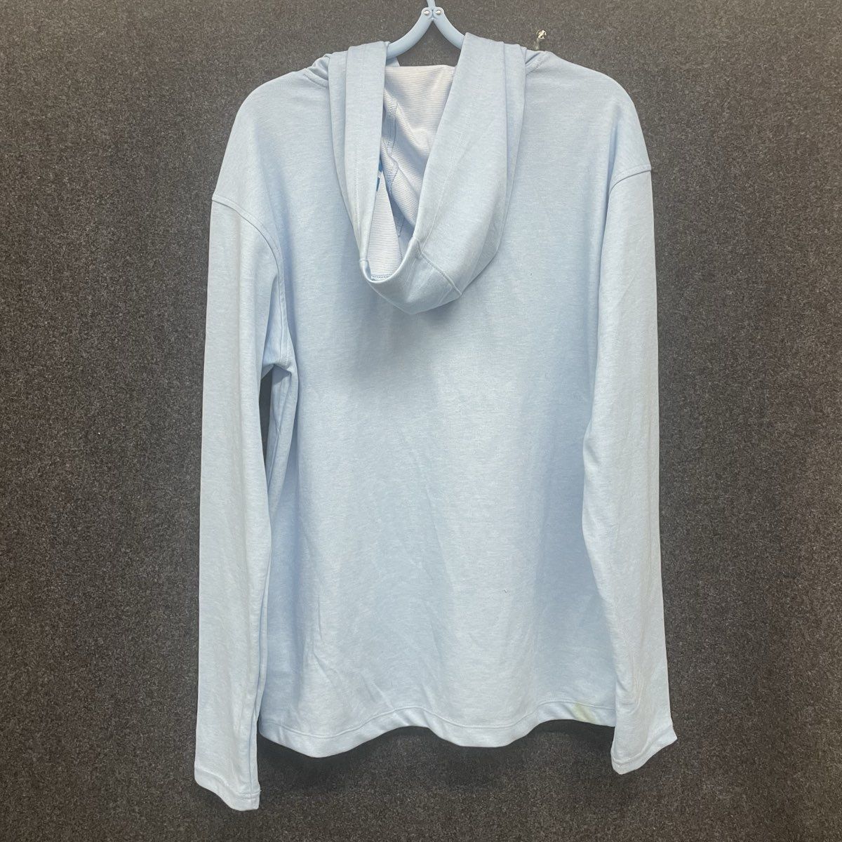 Avalanche Women's Light Blue Knit Pullover Hoodie Thumbholes NWT Size L