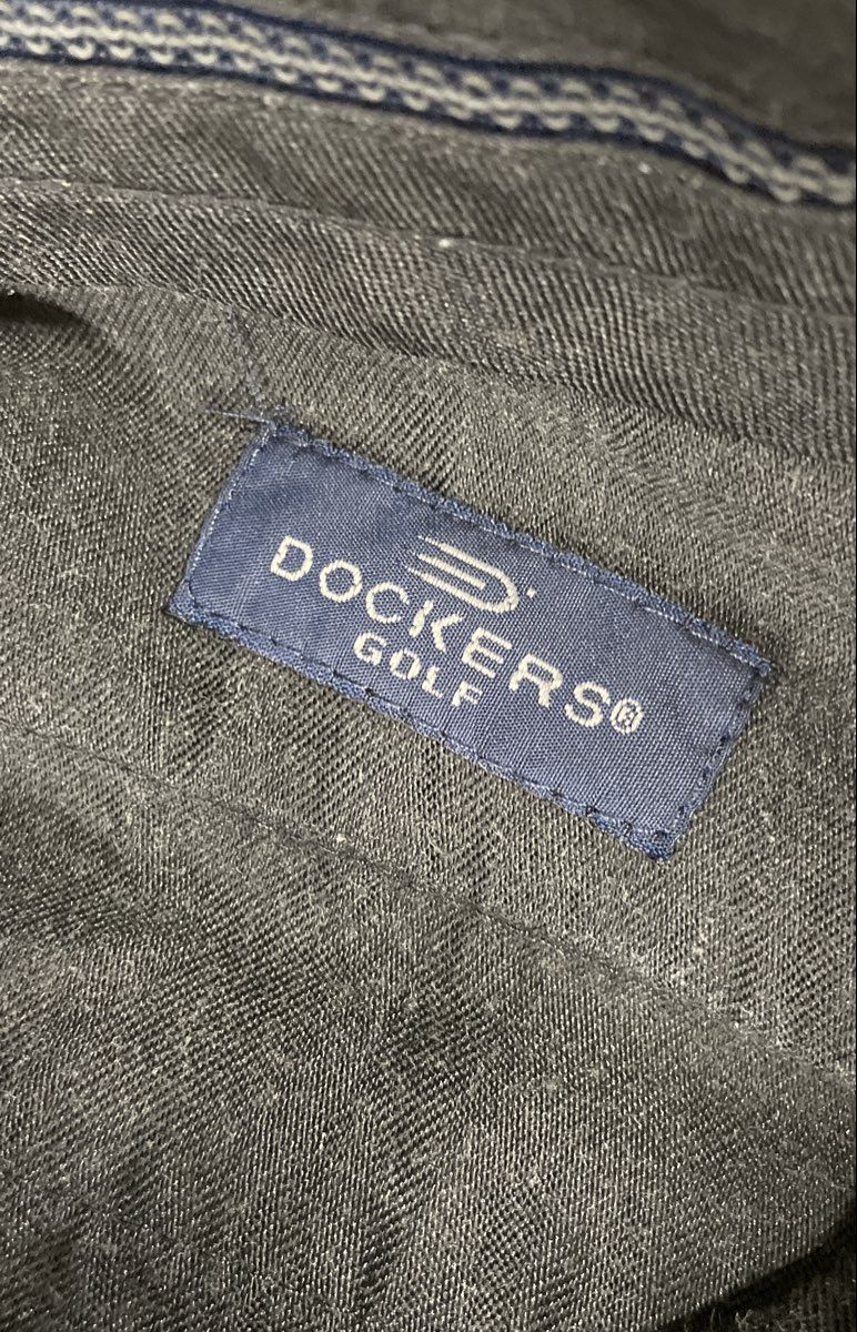Dockers Golf Men's Green Pleated Relaxed Fit Cuffed Polyester Pants Size 36x29