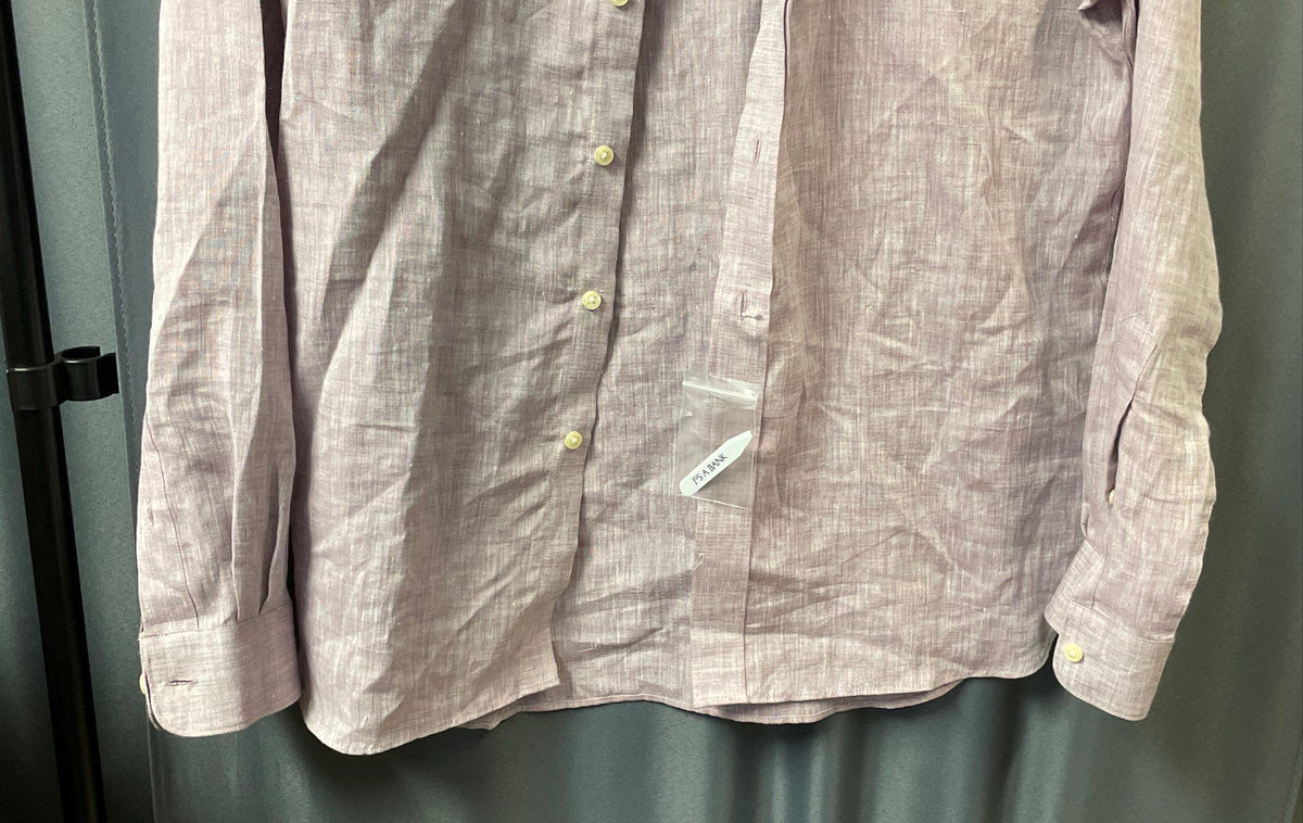 Jos. A. Bank Reserve Men's Purple 100% Linen Tailored Fit Button Up Shirt NWT M