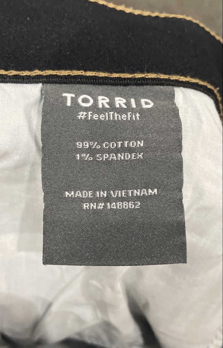 Torrid Women's High Rise Baggy Straight Blue Distressed Jeans Sz 18R