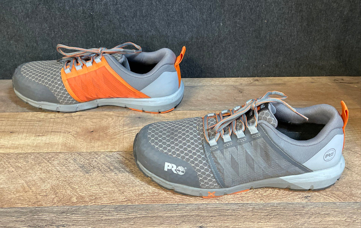 Timberland PRO Radius Composite Safety Toe Grey Orange Men's Work Size 10W