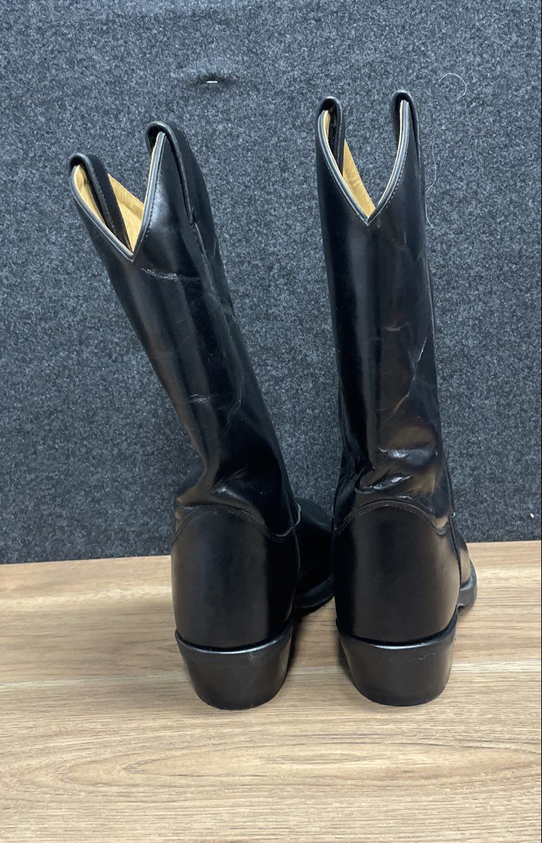 Old West MB2065 Black Leather Western Roper Boots Men's Size 11 EE