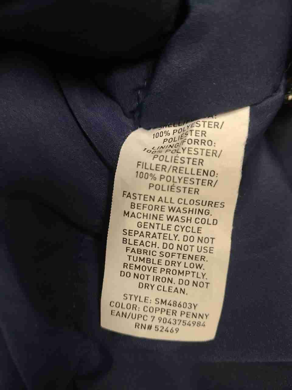 SwissTech Men's Blue Copper Penny Insulated Hooded Colorblock Jacket Size L