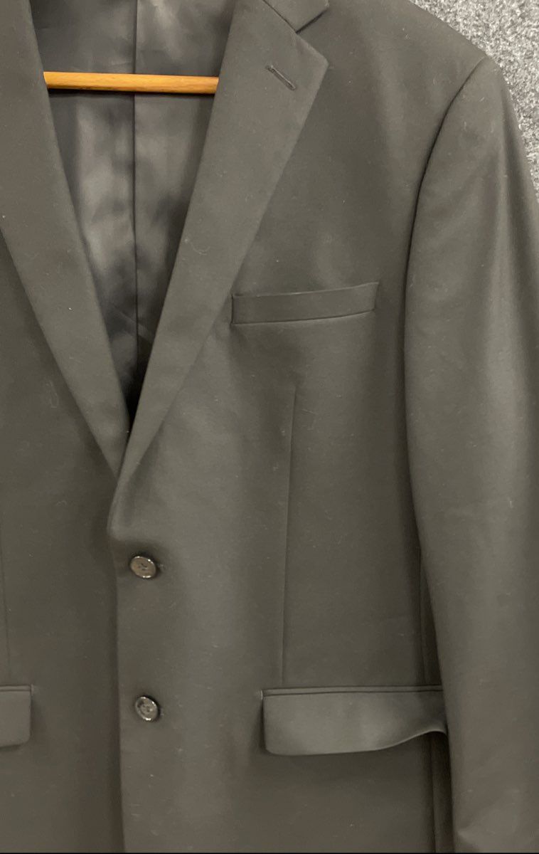 Calvin Klein Men's Black 2-Button Stretch Blazer Suit Jacket Sport Coat Sz 46L