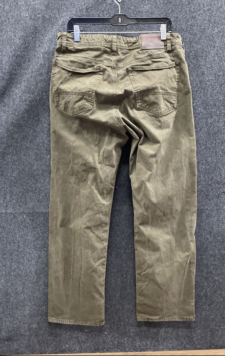Orvis Men's Green Five Pocket Stretch Cotton Chino Pants Sz 36x30