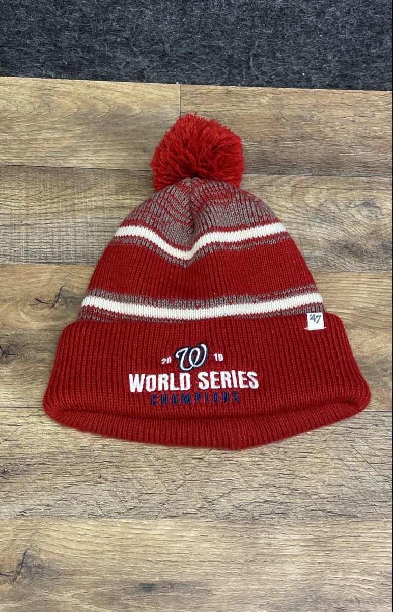 '47 Brand Washington Nationals 2019 World Series Champions Beanie Red Hat OS
