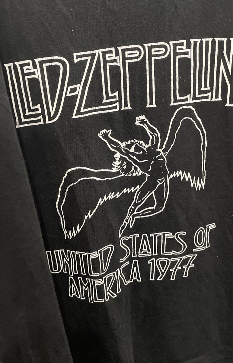 Vintage 1977 Led Zeppelin US Tour Sleeveless Shirt Single Stitch Sz S/M