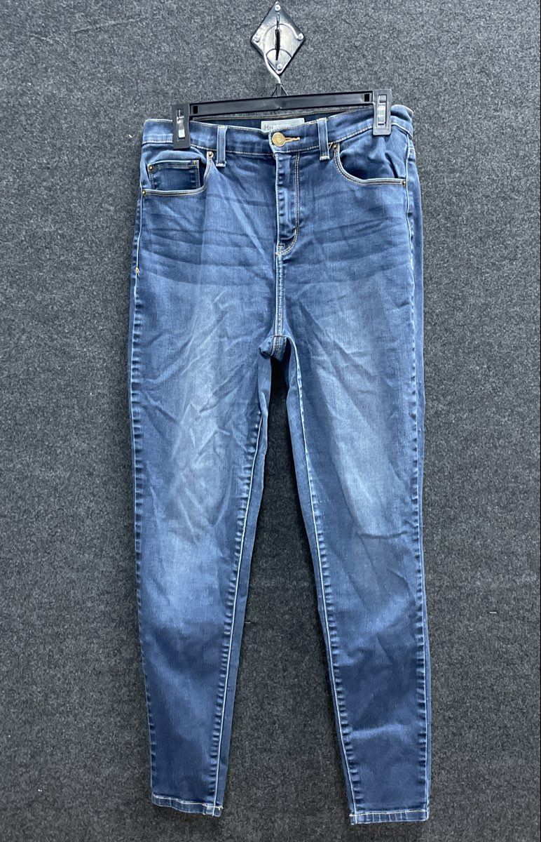 Mudd Women's Blue Super High Rise Jean Legging FLX Stretch Denim Sz 11 Petite