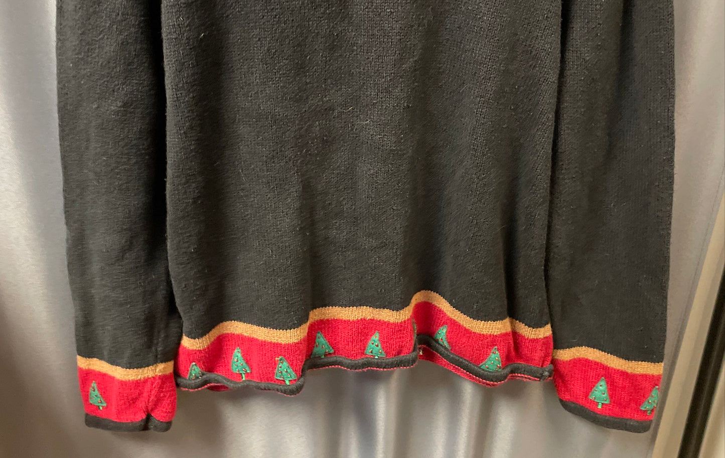 Vintage 90s Designers Originals Studio Joy Women's Christmas Santa Cardigan L