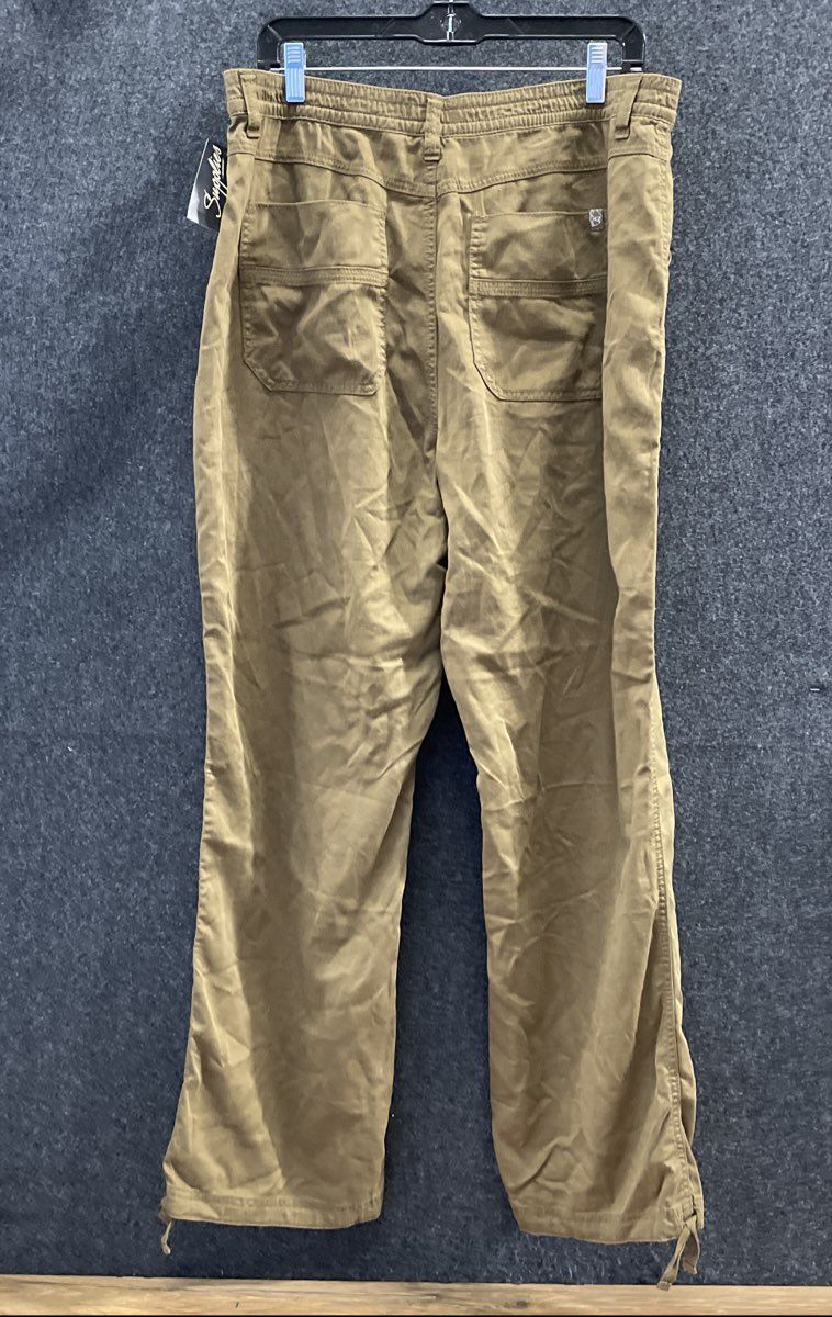 Supplies by UnionBay Women's Ginna Brown Cargo Cotton Tencel Pants Sz 16 NWT