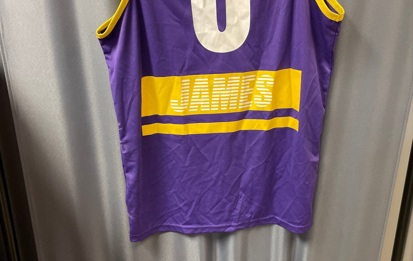 NBA LA Lakers Men's LeBron James #6 Purple Basketball Jersey Tank Top Sz M