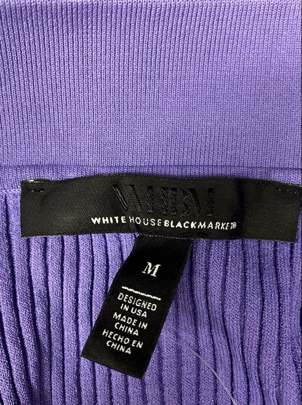 White House Black Market Women's Collared Sweater Dress Violet Light NWT Sz M