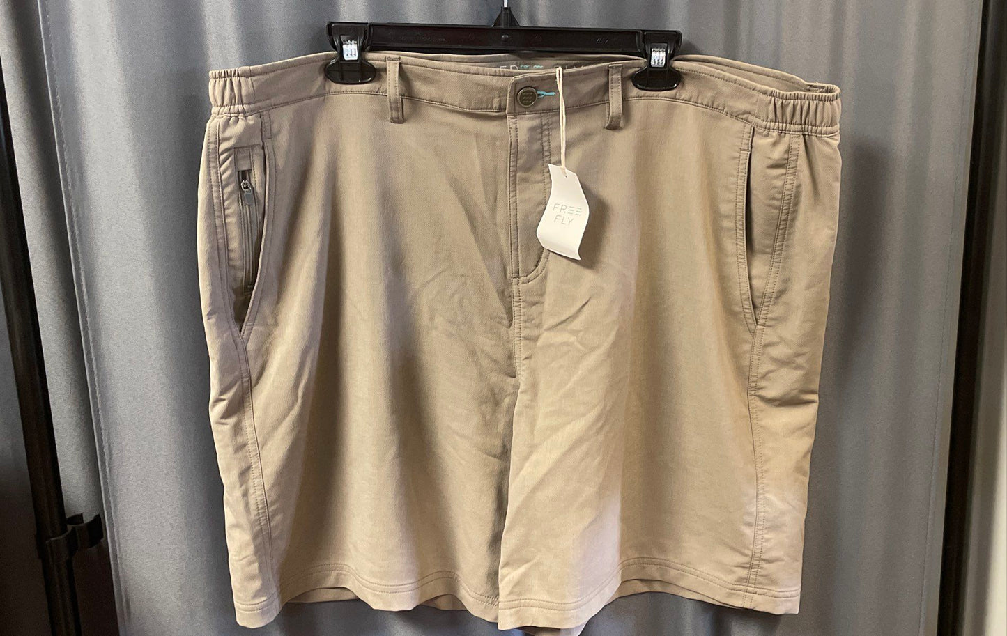 Free Fly Men's Utility Shorts Sandbar Beige Bamboo Blend NWT Sz 3XL