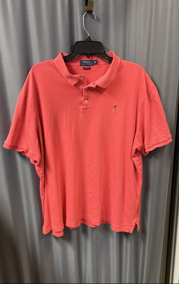 Polo Ralph Lauren Men's Pink Classic Fit Short Sleeve Golf Polo Shirt Sz XXL