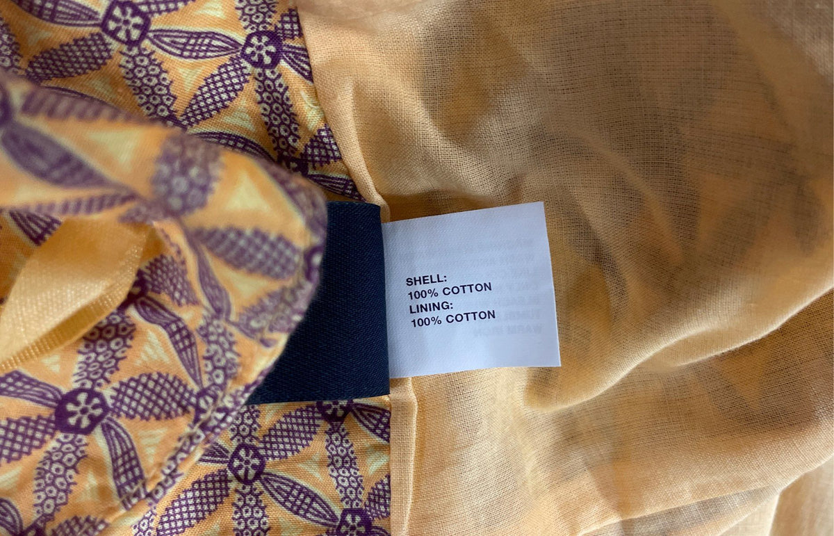 Gap Women's Yellow Purple Printed Cotton Flared Skirt Size 8 NWT