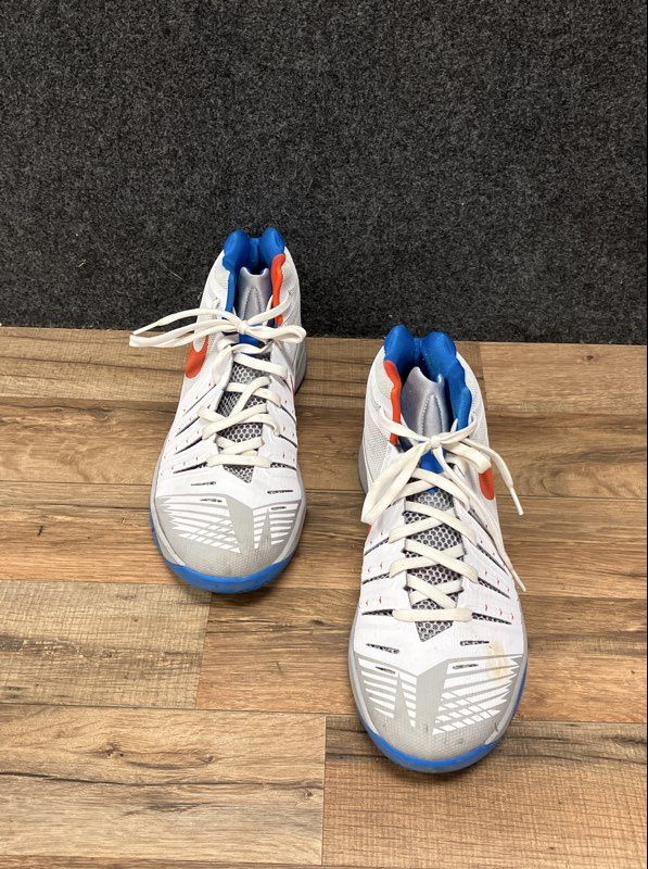 Nike Zoom Get Buckets White Team Orange Blue Basketball Shoes Size 13