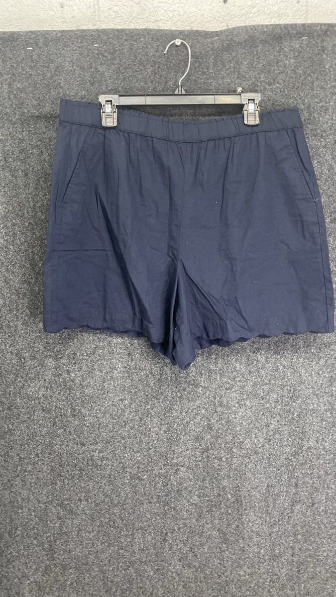 Talbots Women's Navy Blue Shorts NWT Elastic Waist Pull On Petite Sz XLP