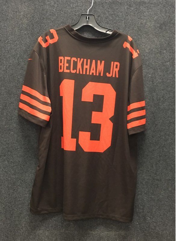 Nike Men's Cleveland Browns Odell Beckham Jr #13 Color Rush Jersey Brown Sz XL